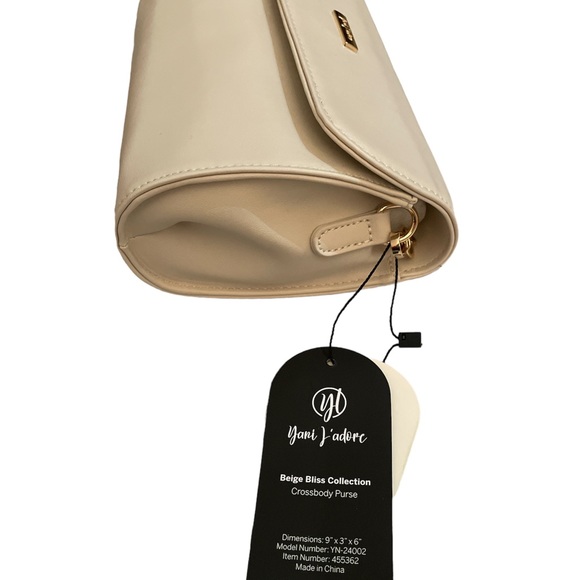 YANI L'ADORE BEIGE BLISS CROSSBODY PURSE - Picture 6 of 7